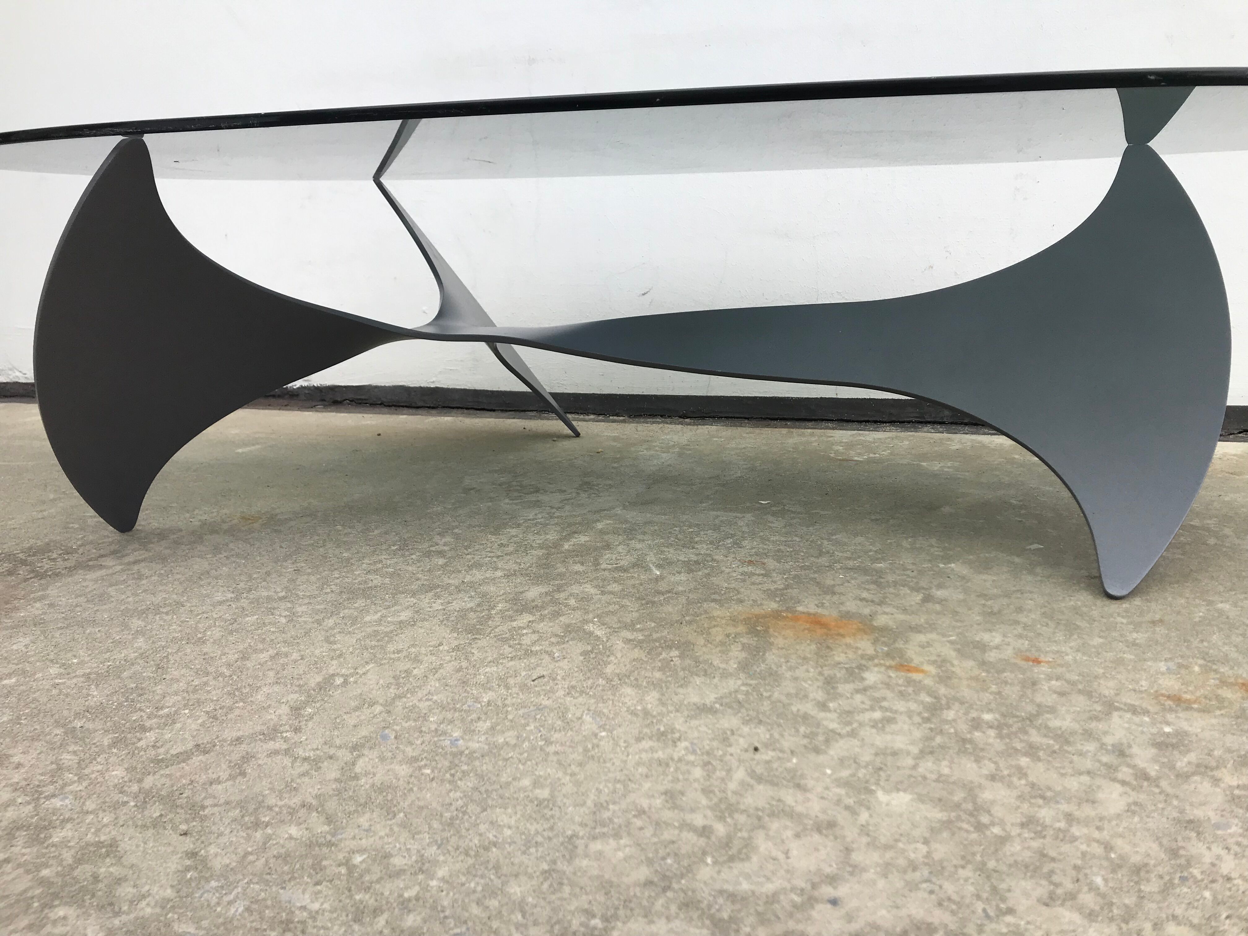 Propeller oval coffee table by Knut Hesterberg 1964