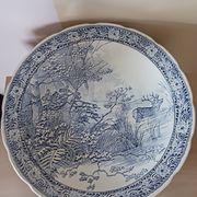 Grand plat bleu de Delft de chez Boch .