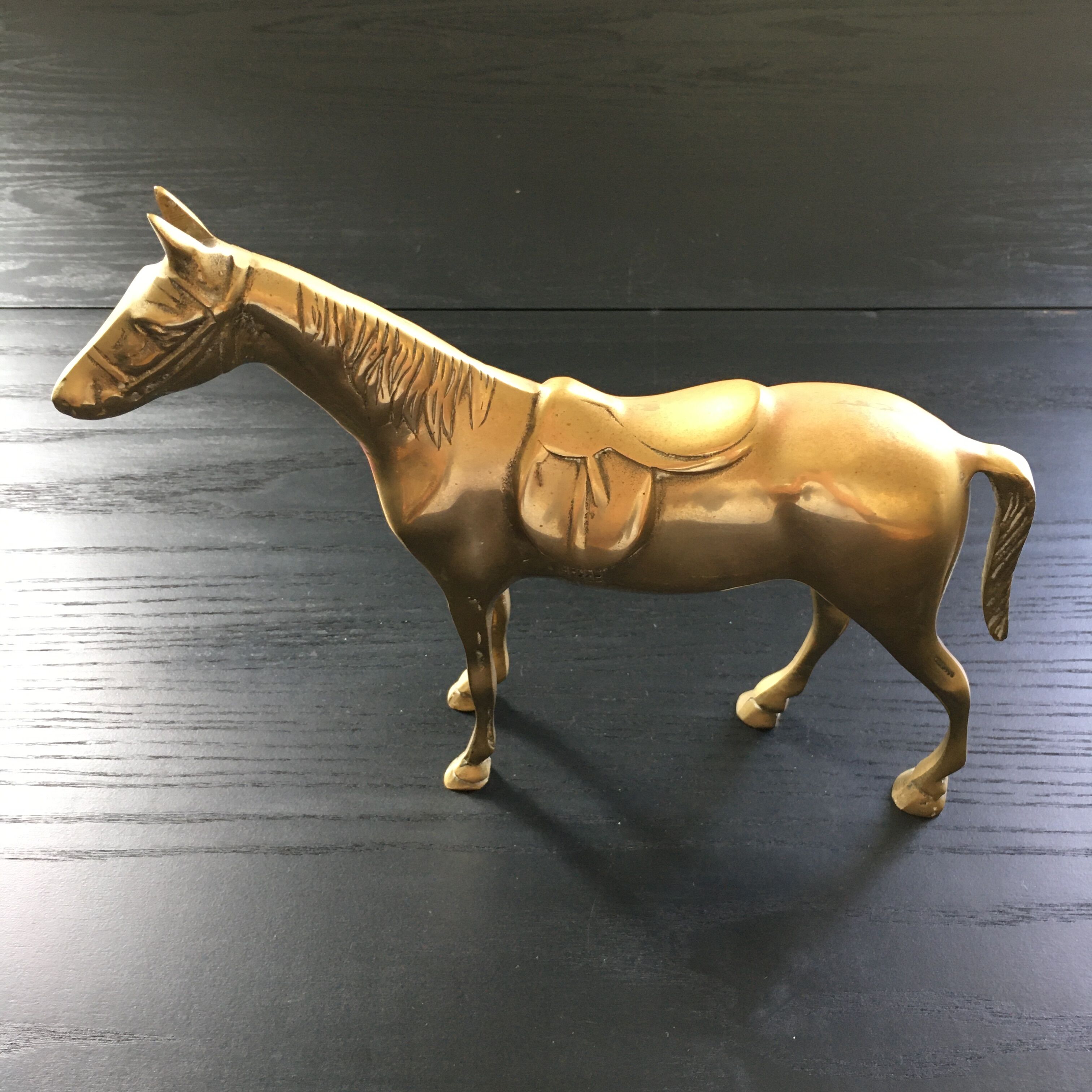 Brass horse
