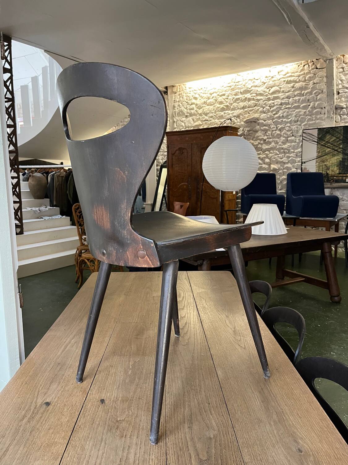 6 Chaises Fourmi Baumann noires