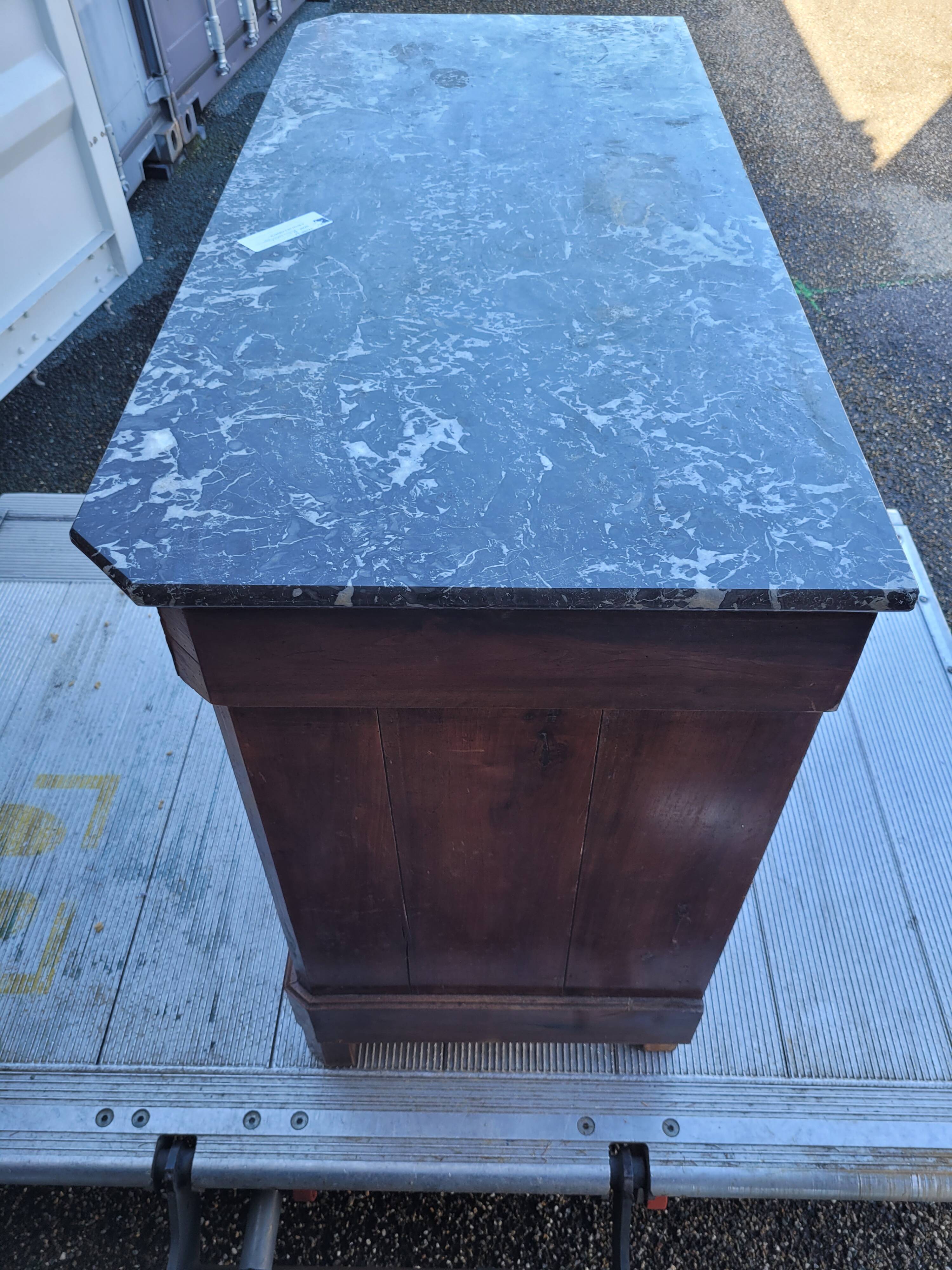 Louis Philippe marble chest of drawers