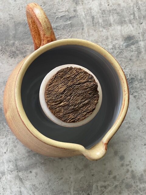 Sandstone pitcher with ice compartment