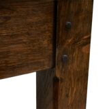 Solid oak farm table circa 1960