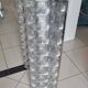 Gigantic 1970s plastic and chrome PVC wall lights, pair.