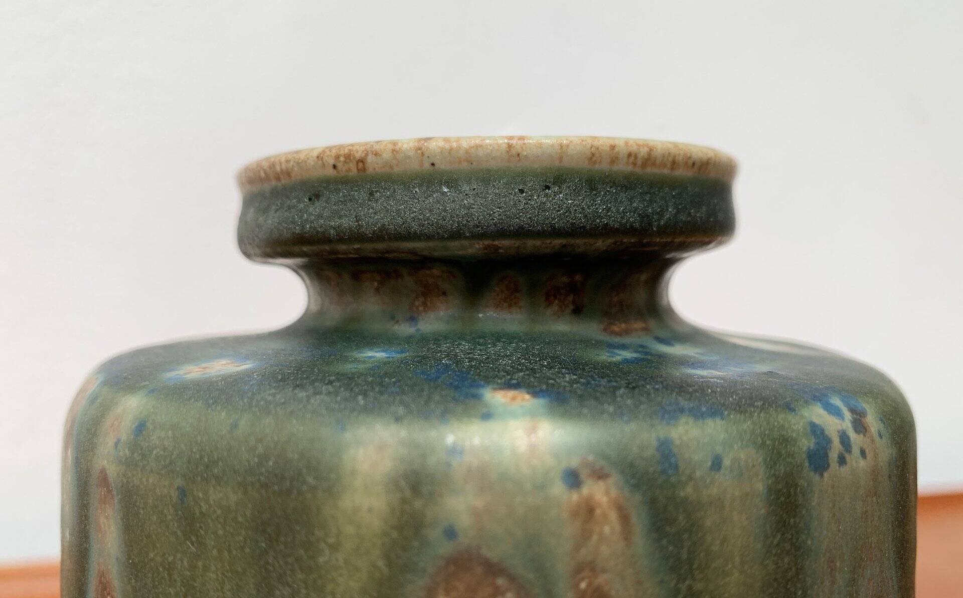 Mid-Century Minimalist Studio Pottery Vase by Rolf Weber for Rolf Weber Steinzeug, 1960s