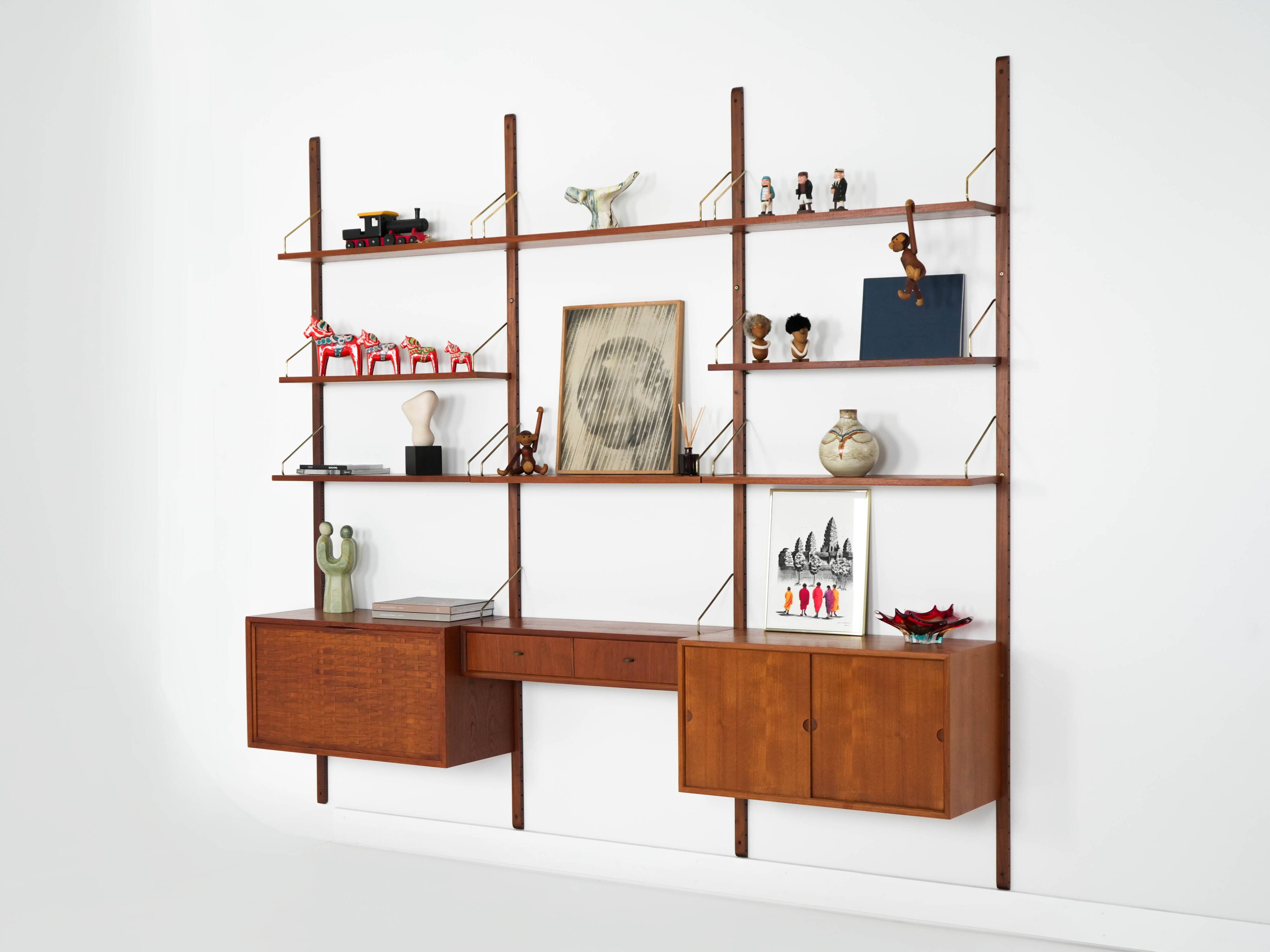 Teak shelving unit, Danish design, 1960s, designer: Poul Cadovius