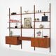 Teak shelving unit, Danish design, 1960s, designer: Poul Cadovius