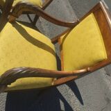 Pair of consulate era chairs in walnut