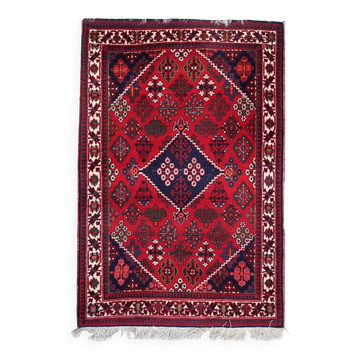 Handmade vintage Persian Joshagan rug 106cm x 159cm, 1970s
