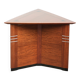 Luxury design side/coffee table in triangular shape in Art Deco style