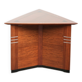 Table d'appoint/luxe en forme triangulaire dans le style Art Déco.