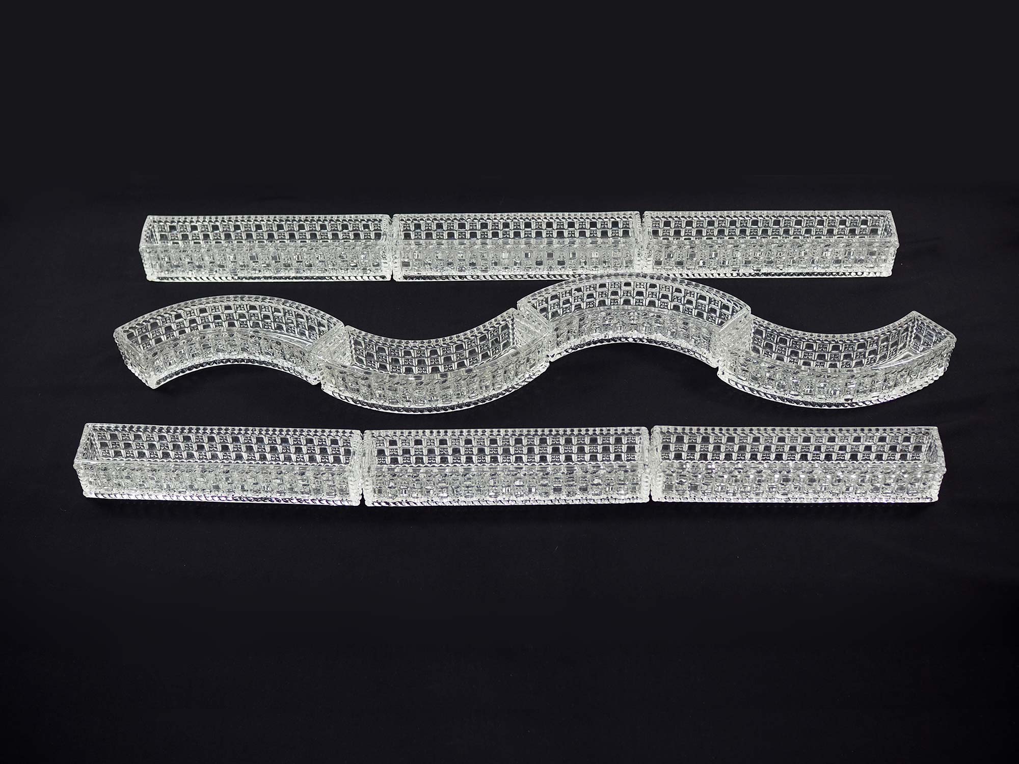 Art Deco Val St. Lambert Centre de Table Cristal-Circa 1930s