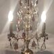 Lampe de table en bronze et cristal, France