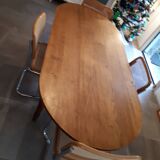 Farm table walnut oval tray
