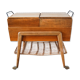 Travailleuse en bois et osier