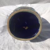 Cloisonné enamel vase and Bronze frame by Gien