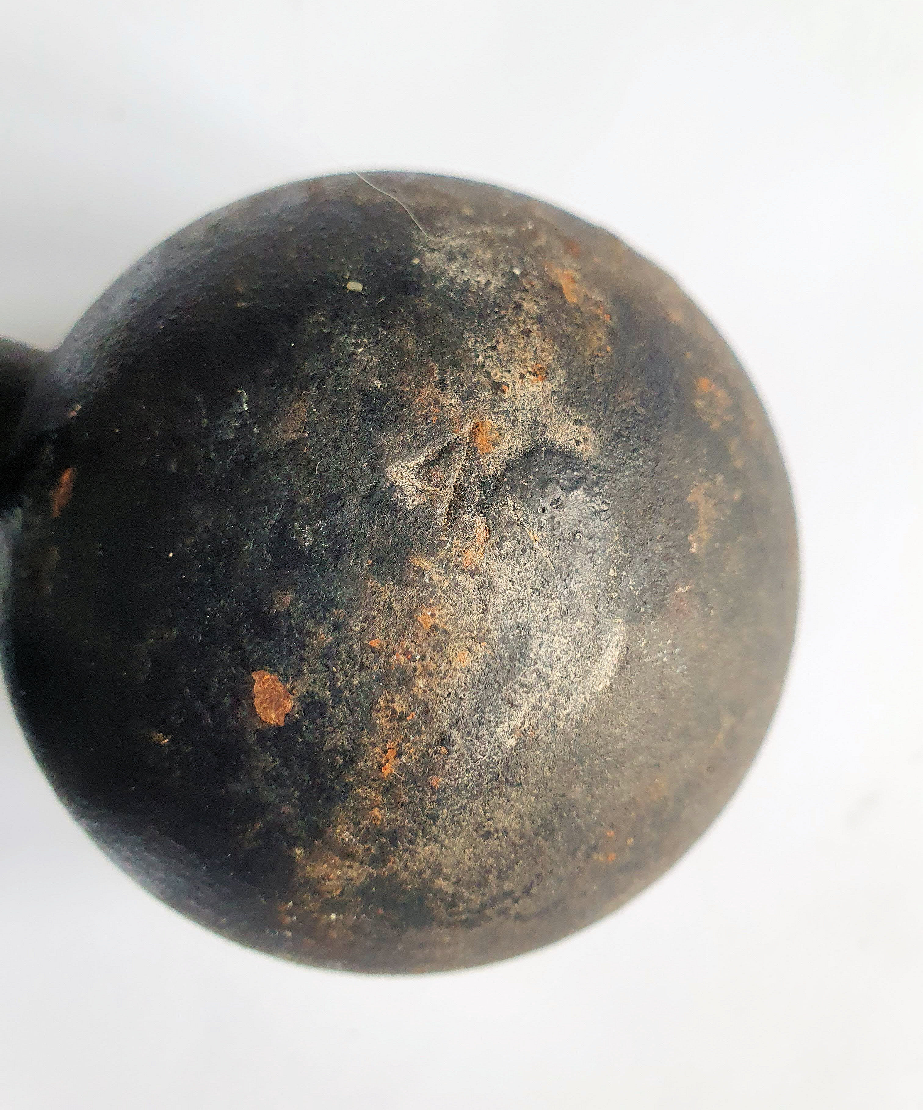 Vintage cast iron dumbbells