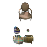 Miroir en bois doré charlesX