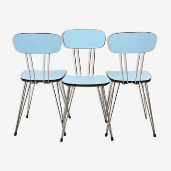 Formica chairs with eiffel legs