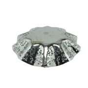 Art Deco openwork bowl, chrome-plated brass, Germany, 1950s.