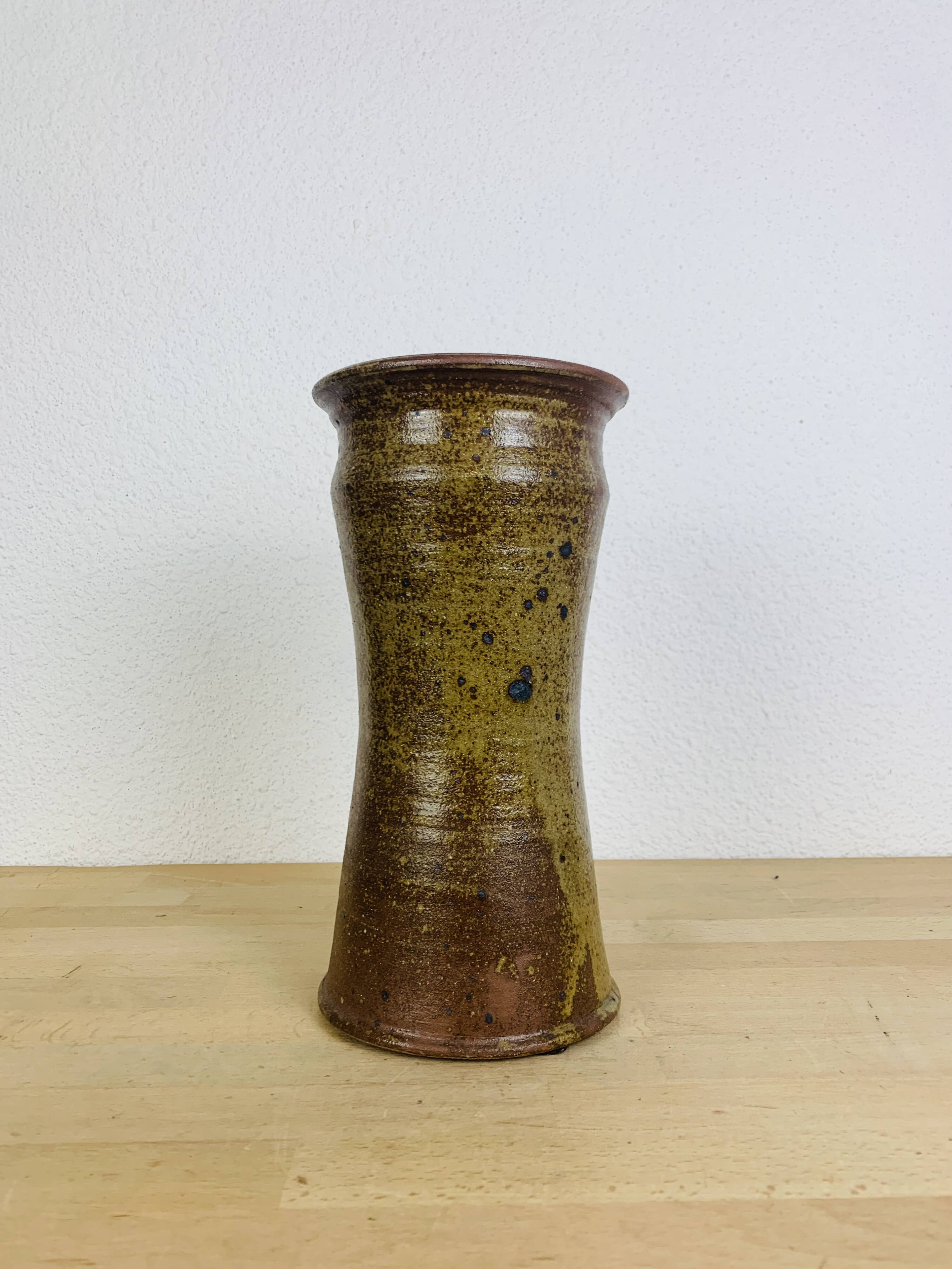 Pyrite stoneware vase 30 cm, vintage