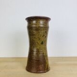 Vase grès pyrité 30 cm, vintage