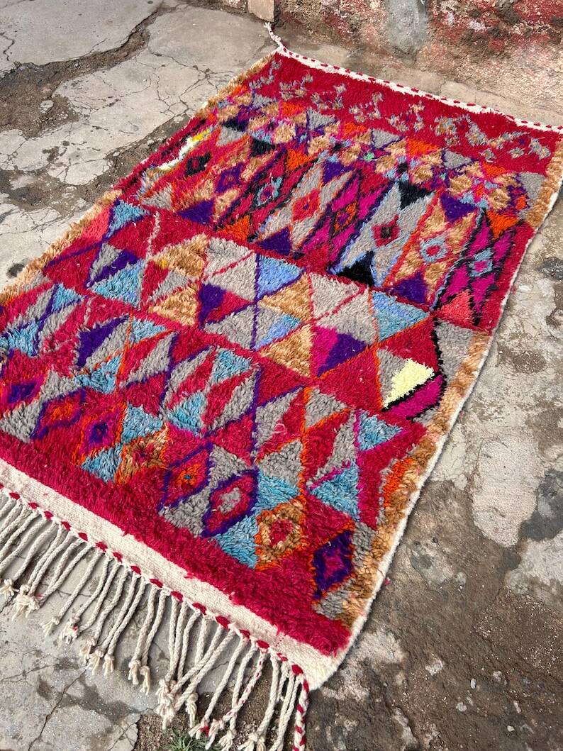 Incredible Moroccan rug, authentic Berber rug 150/250cm