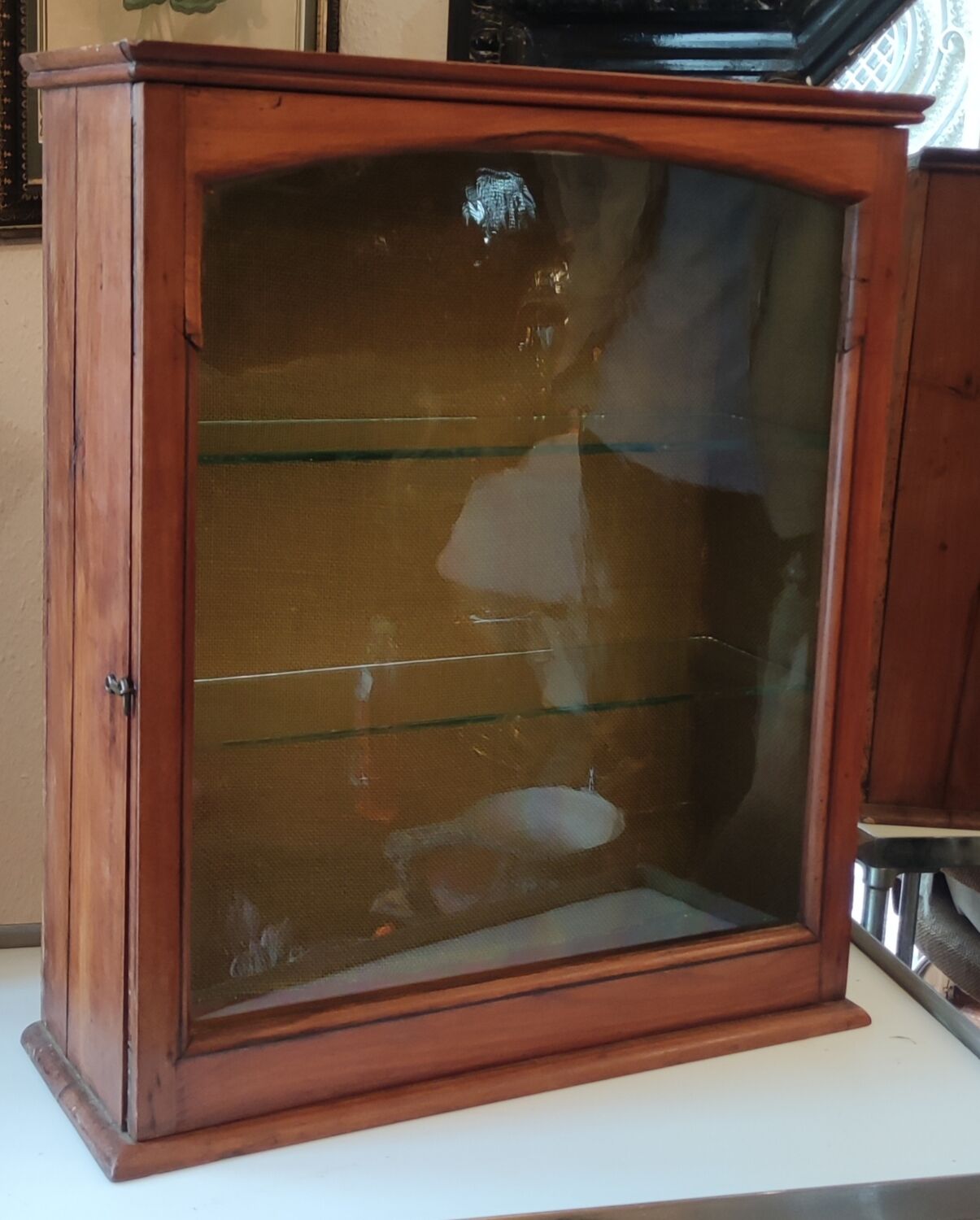 Old wall display case