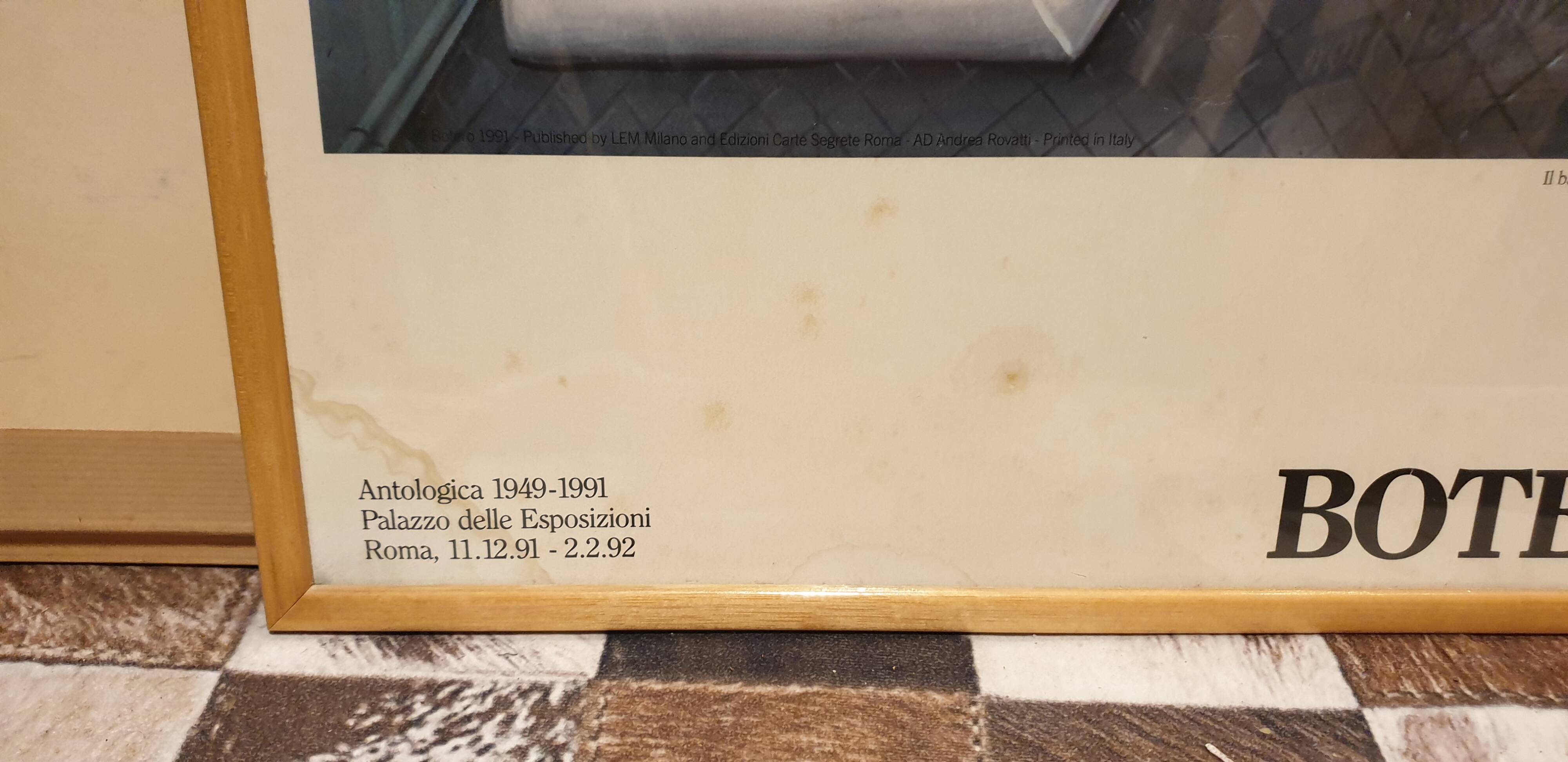 Poster framed under glass BOTERO