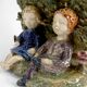 Ceramic lamp, dreamlike childhood – W. Schilder, Germany, c. 1970