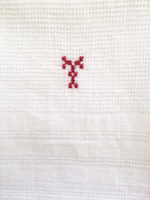 tea towels old honeycomb