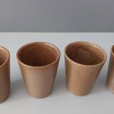 Set of 4 vintage DIGOIN stamped cups