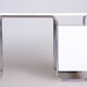 White Bauhaus desk made in 1930s Czechia by Robert Slezak