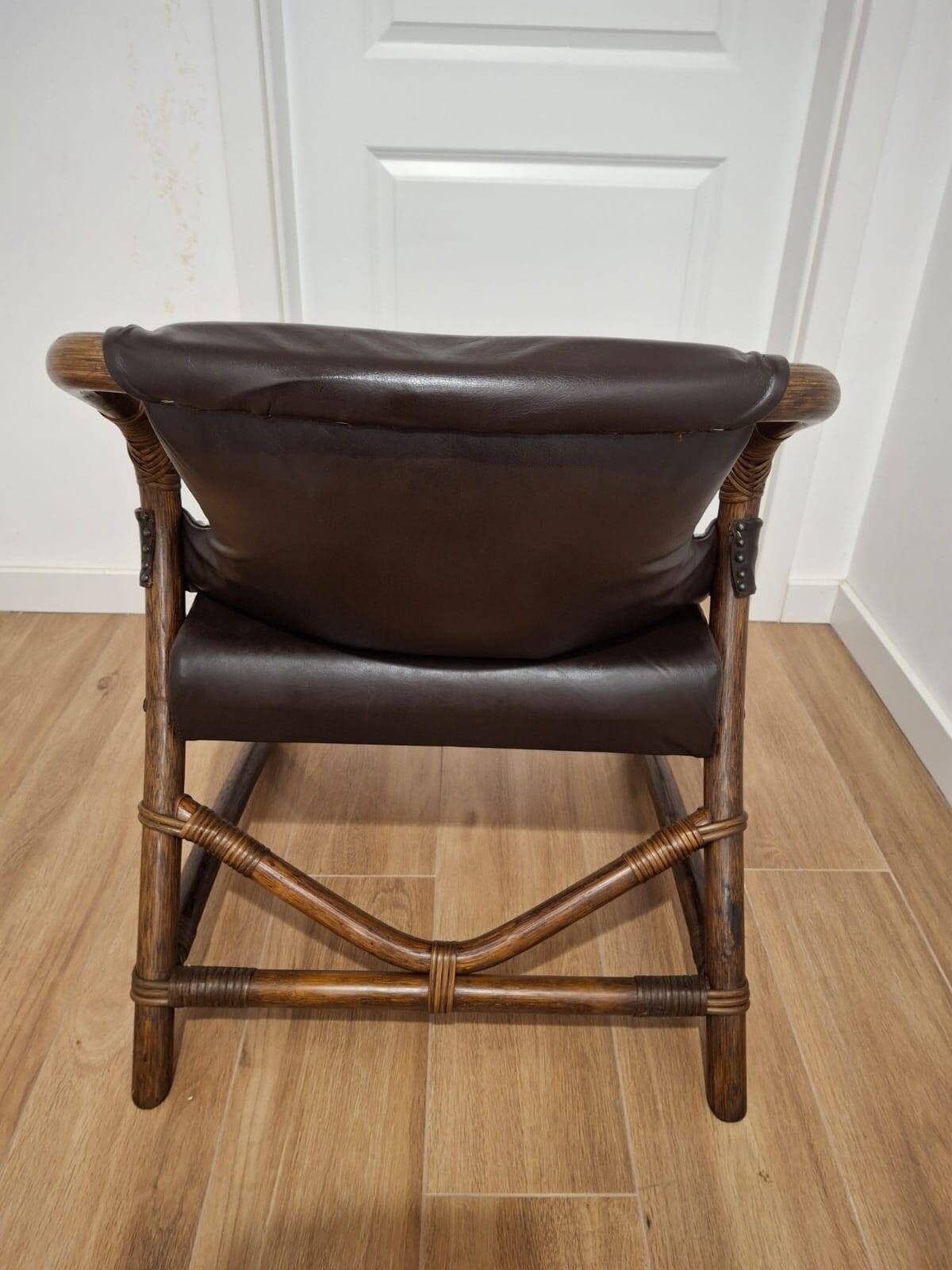 Vintage armchair in Manila style, Denmark, 1960s