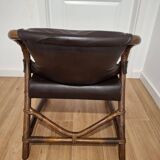 Vintage armchair in Manila style, Denmark, 1960s