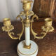 Pair of bronze and marble candelabra, France, 19th century
