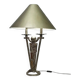 Brutalist lamp / metal shade