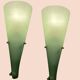 Green Murano Glass Sconces Set of 2 1970’s