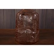 Vintage pink carafe with stopper / cap | brocante glass wine bottle / wine decanter