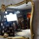 Large gold mirror