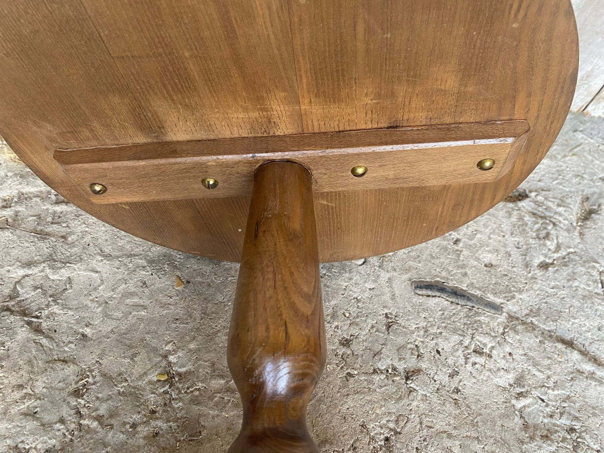 Table appoint guéridon ancien louis philippe bois pieds tripodes vinta