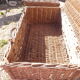3 panières, old Wicker suitcases