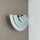 mirror glass post modern wall light by Hustadt Leuchten, 1980s