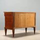 Commode Empire ancienne en noyer avec détails dorés, XIXe siècle