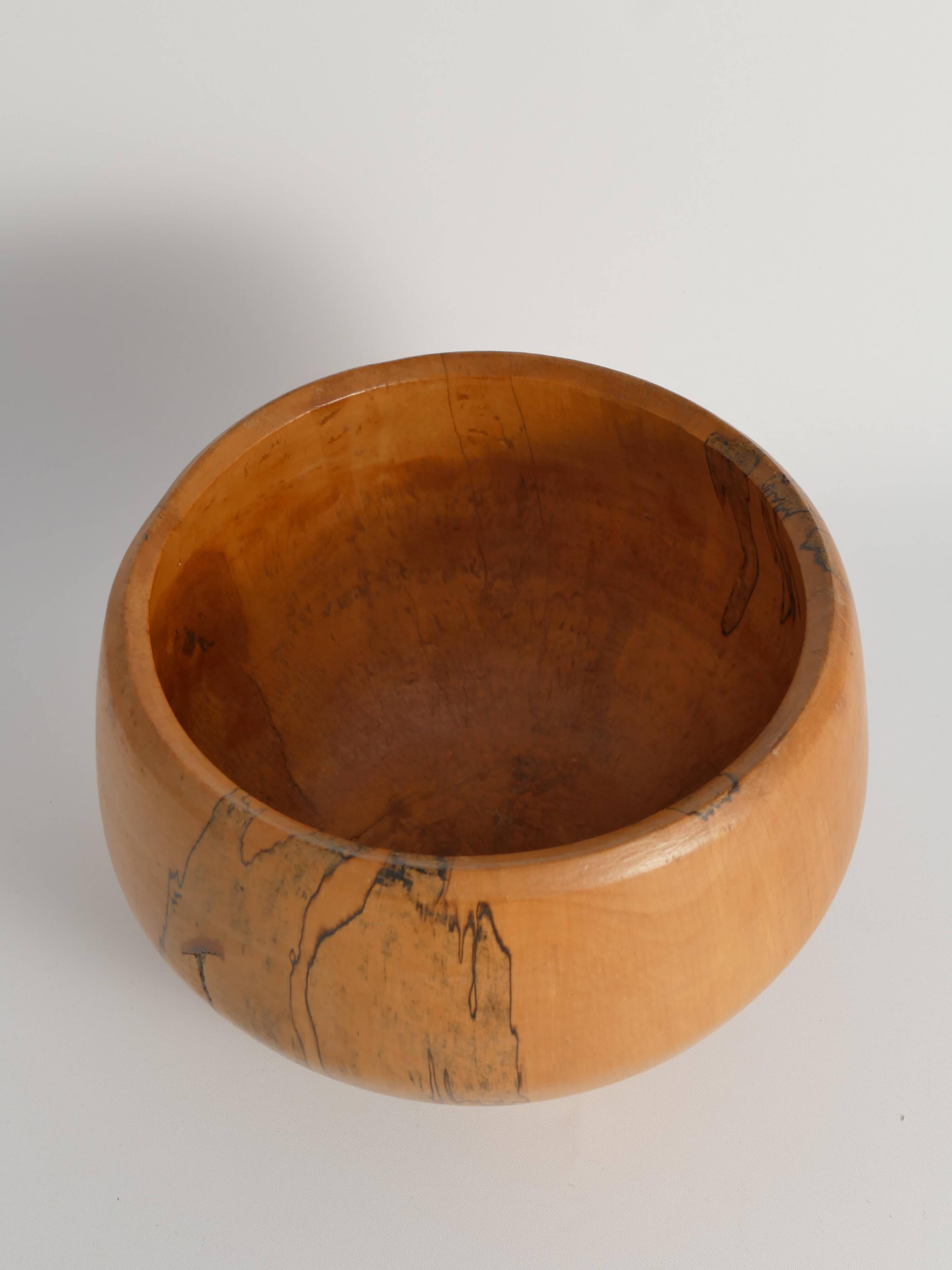 Mid-century Modern Hand-carved Wood Bowl, James Eriksson, Tasserud Sweden 1970s