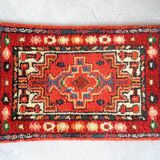 Vintage oriental velvet rug - 40cm x 62cm