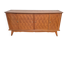 Enfilade 4 portes 1950-1960 pieds compas merisier