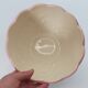 Vintage Fluted Ceramic Cache-Pot – Pastel Feather & Collar Decor