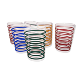 Advertising verres vintage huile croix vertes 60s