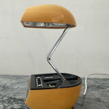Timco articulated desk lamp with alarm clock from the 1970s.